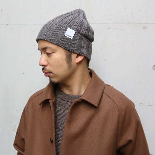 ウールリブ ビーニー