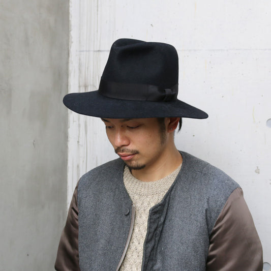 フェルト ワイドブリムハット