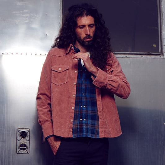 DOUBLE WING INDIGO CHECK SHIRTS (A TYPE)