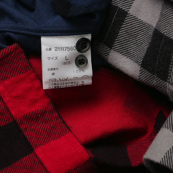 BLOCK CHECK R/C SHIRT