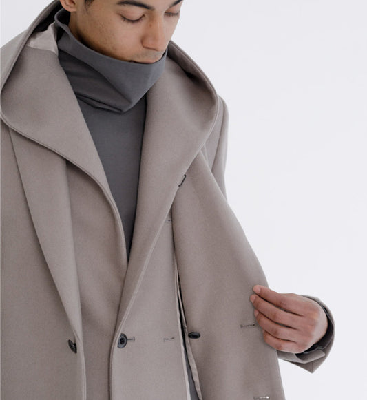 クールマックスモクロディスウェード タートルネックL/S