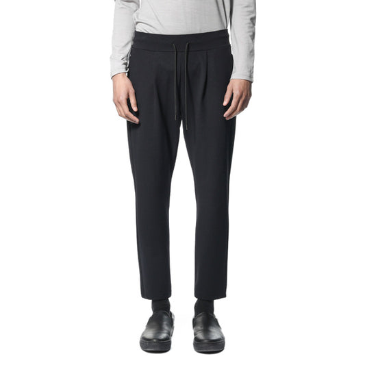 スーパーストレッチメリルハイテンションツイル イージーパンツ (BLACK)