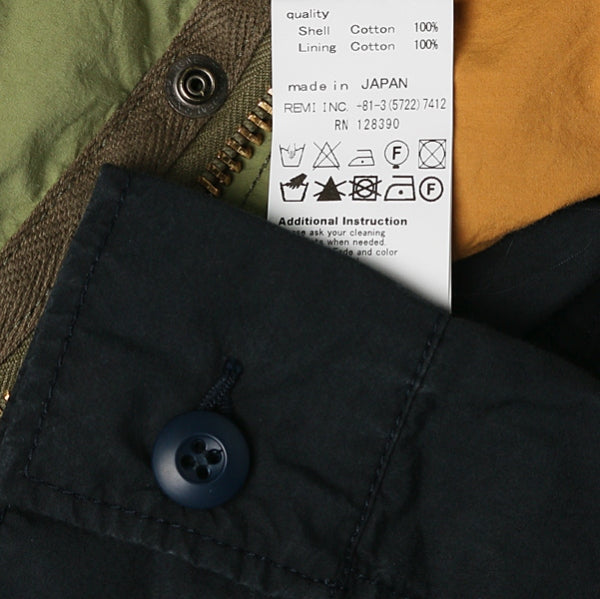 WフェイスコットンタイプライターM65