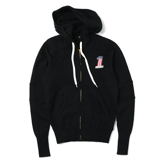 裏毛BIKER ZIP PARKA