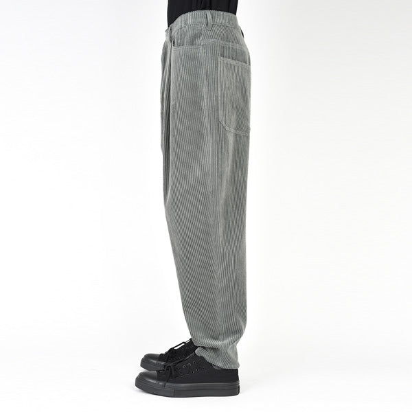 CORDUROY 1TUCK TAPERED WIDE