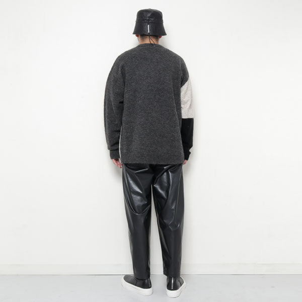 INTERSIA MOHAIR KNIT CREW NECK PULLOVER L/S