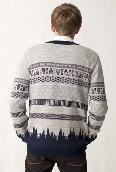 アソートジャガードニット カーディガン