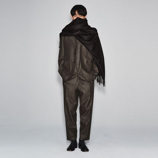 COMFORT FIT BANDCOLLAR SHIRT ORGANIC WOOL CIRCULAR