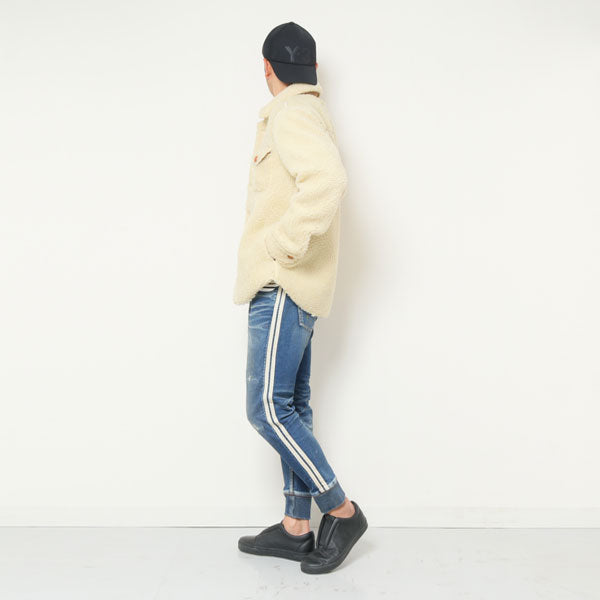 SWEATLIKE-INDIGO DENIM TRACK PANTS