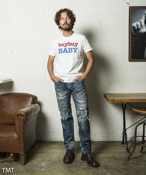 HQ DEERSKIN REPAIR DENIM 5P TAPERED