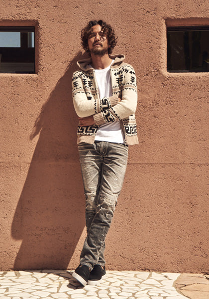 SHAGGY BOA NATIVE PATTERN HOODIE