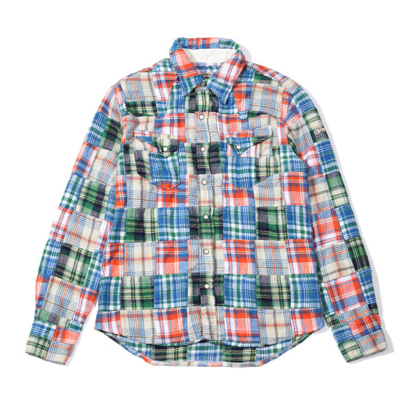 VINTAGE NELCHECK PATCHWORK SHIRTS