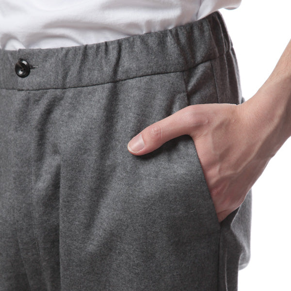 ニットフラノシルキー加工 ジョガーパンツ