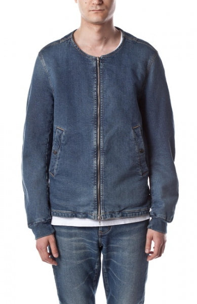 インディゴニットライクデニム カラーレスブルゾン