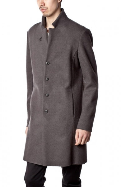 カシミヤ混ストレッチメルトン ロングコート