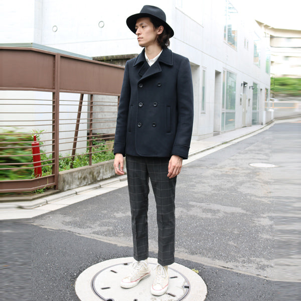 SUPER 100s W CLOTH MELTON BEAVER加工 Pコート