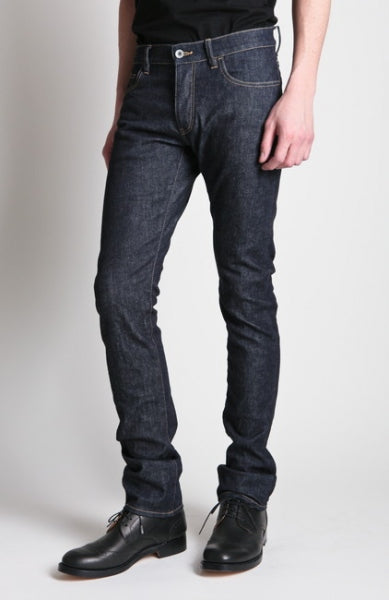 13,5oz ムラ糸ストレッチデニム スーパースリム ワンウォッシュ