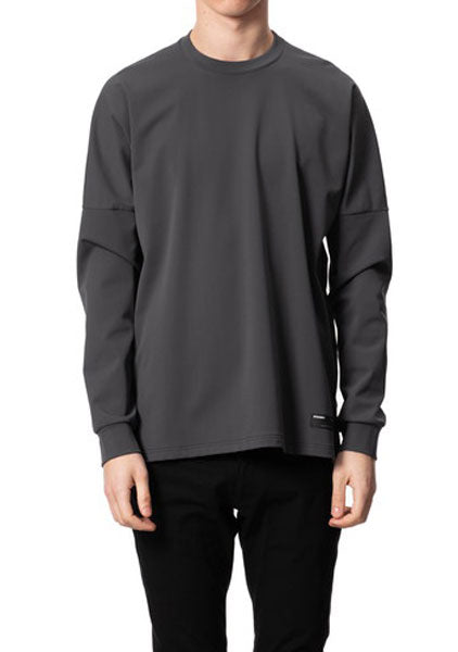 メリル裏起毛 クルーネックドルマンL/S