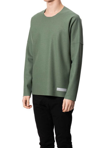 ハードメルトンスムース クルーネックドルマンL/S