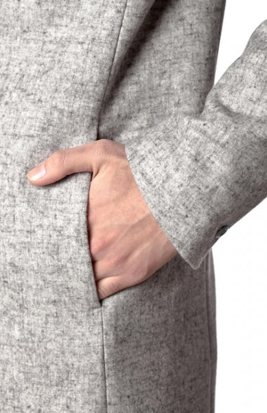 絣2/48ダブルサージメルトン ロングコート