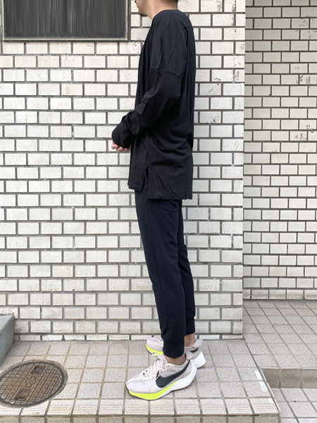 スーパーストレッチメリルハイテンションツイル ジョガーパンツ (BLACK)