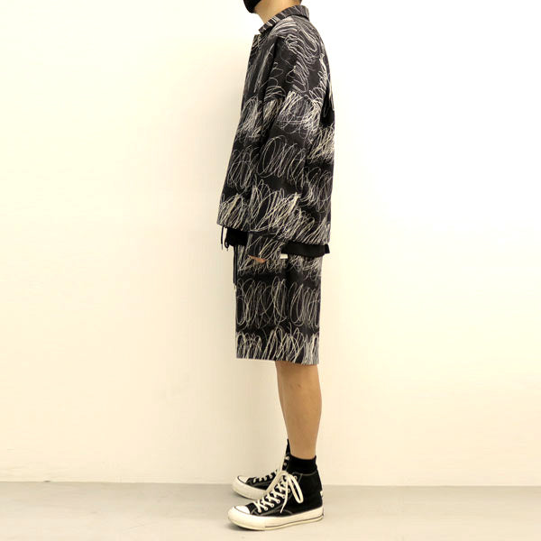 ATTACHMENT-LINEN CANVAS PRINTED COACH SHIRT