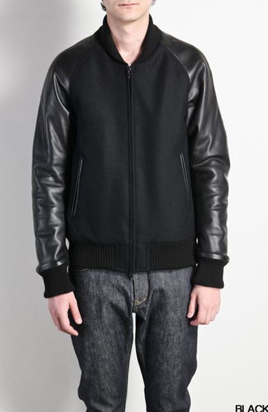 カシミヤ混平二重メルトン スタジャン