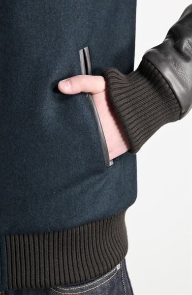 カシミヤ混平二重メルトン スタジャン