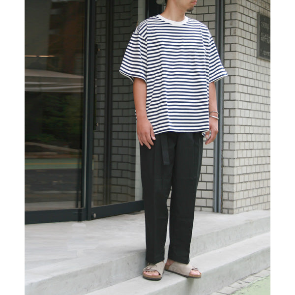 FRONT PLEATS CLASSIC FIT ORGANIC COTTON GABERDINE