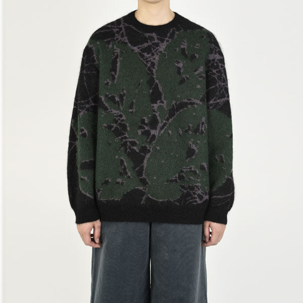 MOHAIR WJQ KNIT PULLOVER (LEAF)
