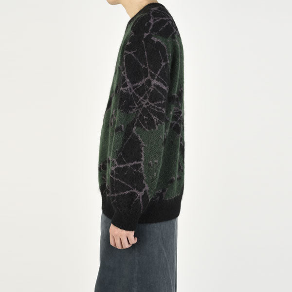 MOHAIR WJQ KNIT PULLOVER (LEAF)