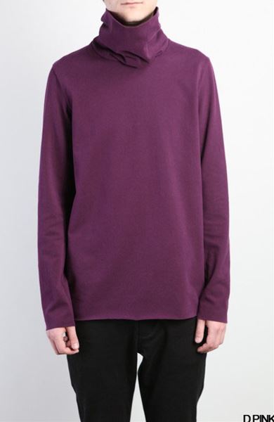 クールマックスモクロディスウェード タートルネック長袖