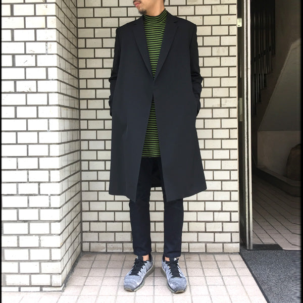 WOOL HIGH COUNT GABARDINE LONG JACKET