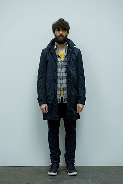 Pe/Ny テクノヴィンテージツイル ステンカラーコート