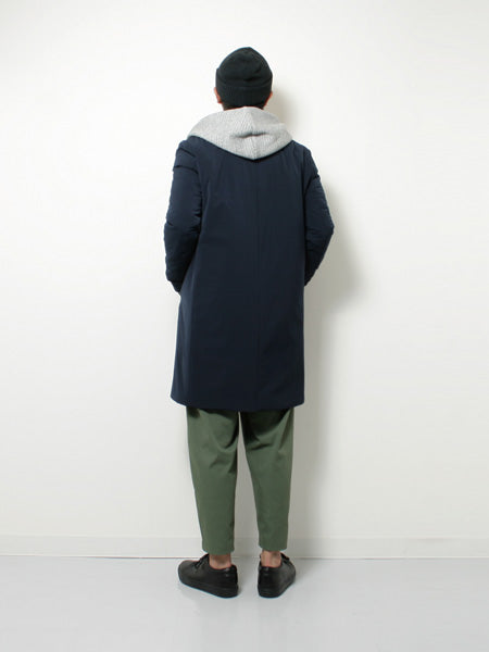 サイレントコーティングストレッチタフタ ステンカラーコート