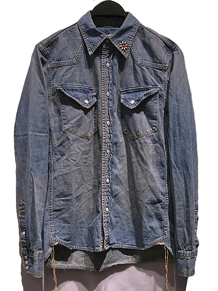 デニムウエスタン(花スタッズ)