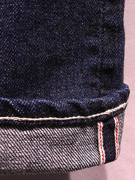 vintage style half years denim pants