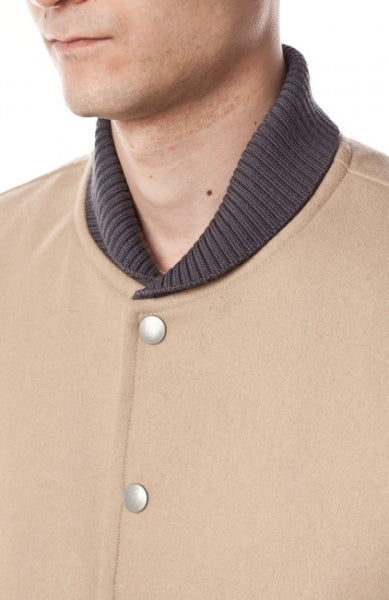 カシミヤ混平二重メルトン スタジャン