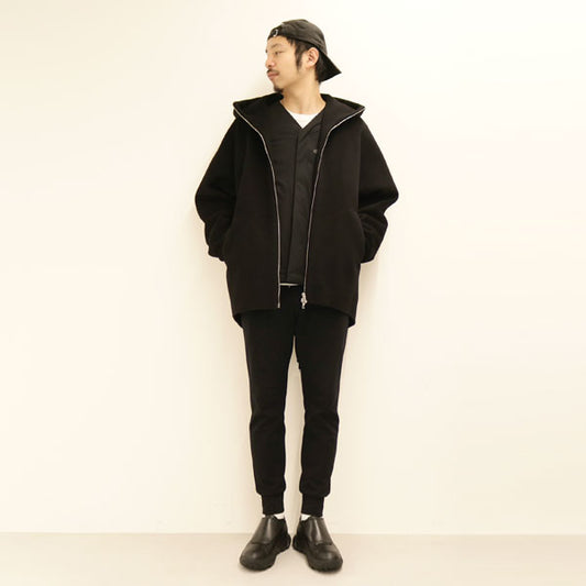 T400ノイズコーティングストレッチタフタ ダウンシャツ