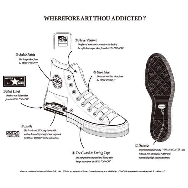 COACH CANVAS HI (WHITE)