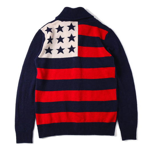 AMERICAN FLAG KNIT CARDIGAN