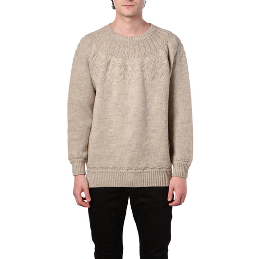 球心編ニット クルーネックプルオーバー