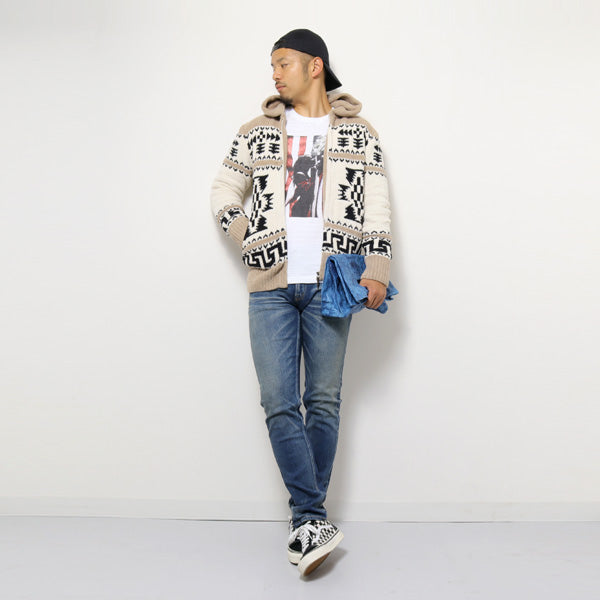 INDIGO DYED DEERSKIN PAPER LIKE BAG