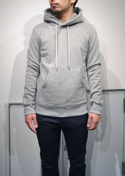 C/Wカシミヤ鹿の子裏毛 プルオーバーパーカー