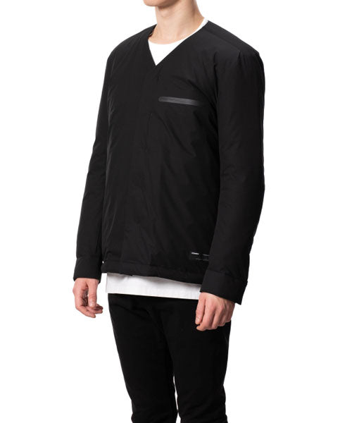 T400ノイズコーティングストレッチタフタ ダウンシャツ