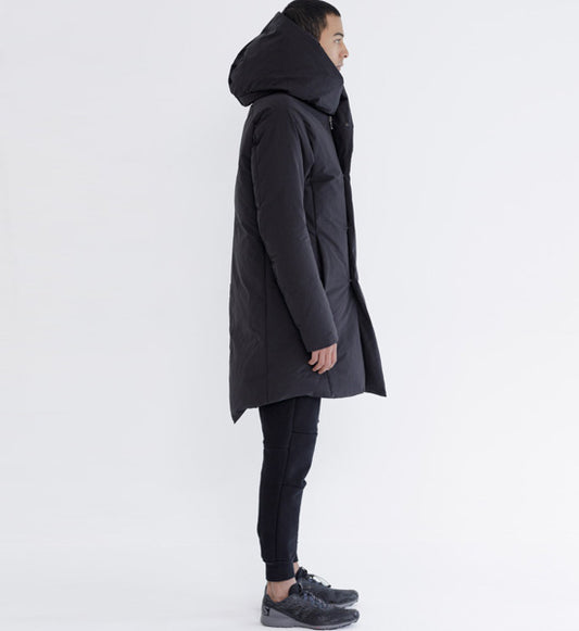 Pe/Nyピーチスキン フーデッドダウンコート