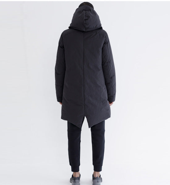 Pe/Nyピーチスキン フーデッドダウンコート