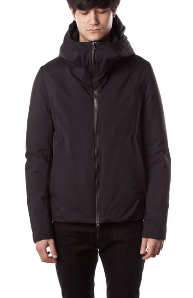 透湿防水3レイヤーナイロンリップ フーデッドダウン