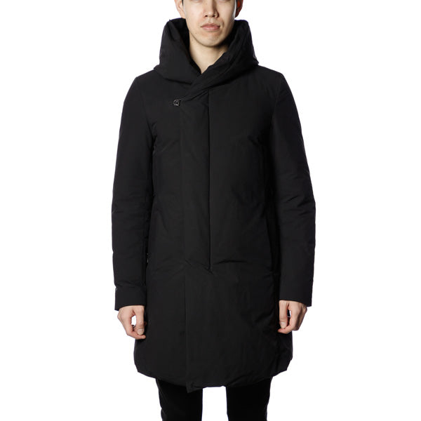 Pe/Nyピーチスキン フーデッドダウンコート