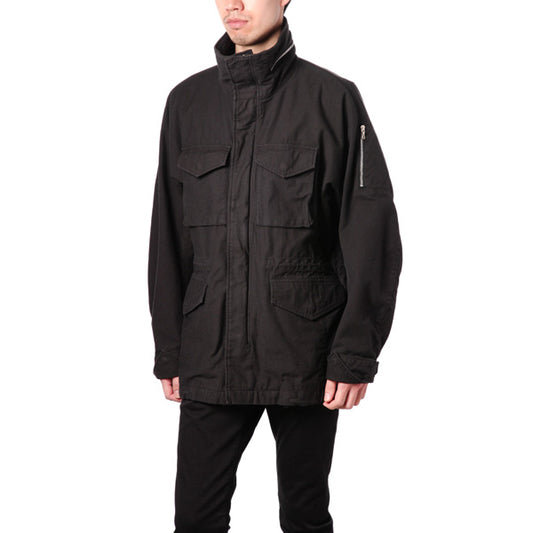 C/Nミリタリーバックサテン M-65タイプブルゾン